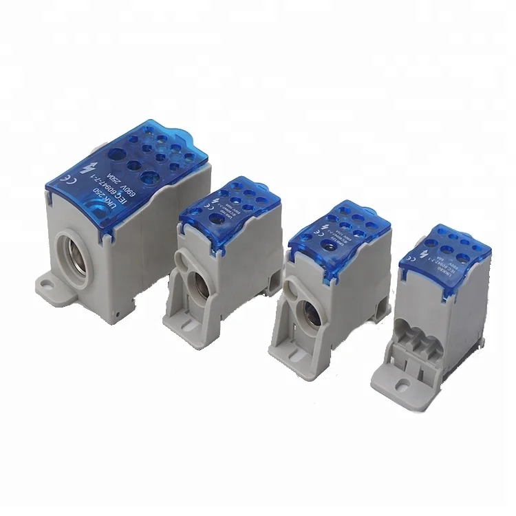 UKK Series Din Rail Unipolar Junction Box Power  Distribution Block LW UKK-80