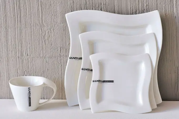 Chaozhou 2019 Dinner Set Restaurant Plates Fine Porcelain Ceramic Tableware