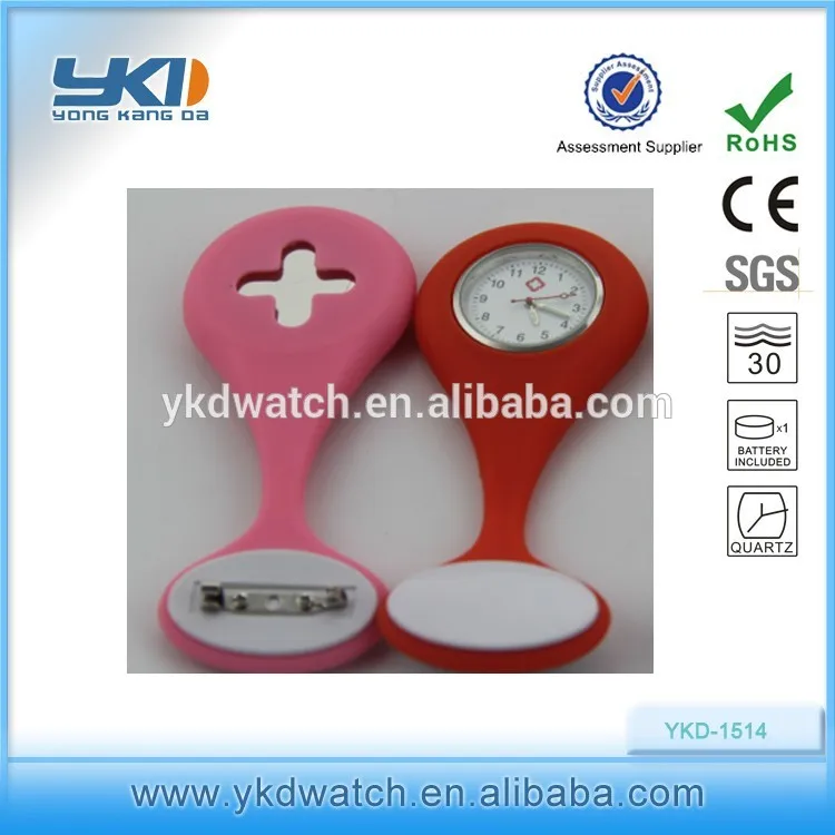 Клип кремния для больницы, Кремния для медсестра, Рекламные медсестра часы