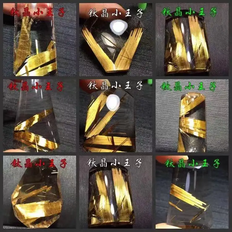Wholesale Natural Polished Gold Rutilated Quartz Rock Crystal Carving Healing Pendants Prices