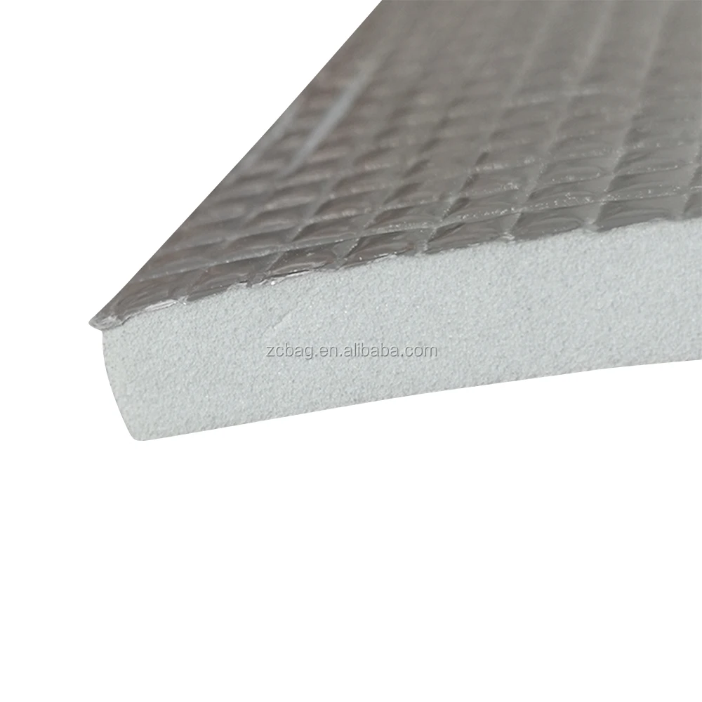 Self adhesive aluminum foil foam insulation soundproof and fireproof polyethylene foam sheet