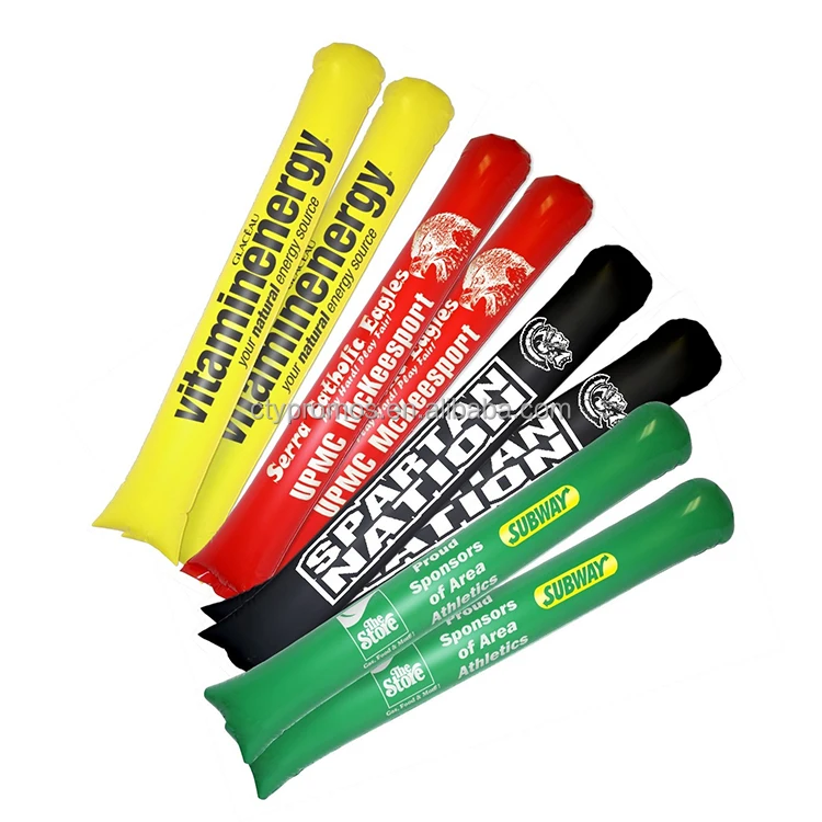 
LED Light Up Football Game Noise Makers, Inflatable Noise Makers, Cheering Sticks 