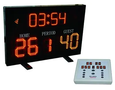 4 hours Battery Using Timer portable basketball scoreboard oem