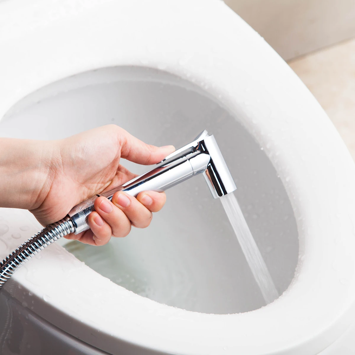 GEE-N GN111101 Bathroom Accessory Chromed Bidet Spray Set for USA Market