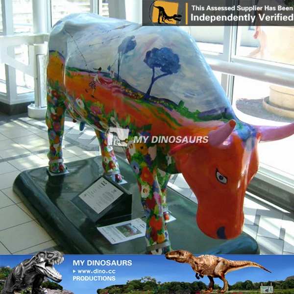 V Animal models fiberglass large cow lively animal