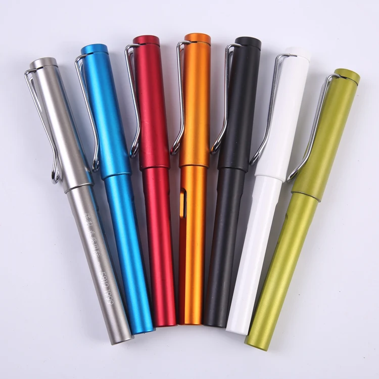 Набор перьевой ручки для офисной рекламы, подарочный набор ручек с рекламным логотипом на заказ, набор канцелярских принадлежностей на заказ со сменными картриджами