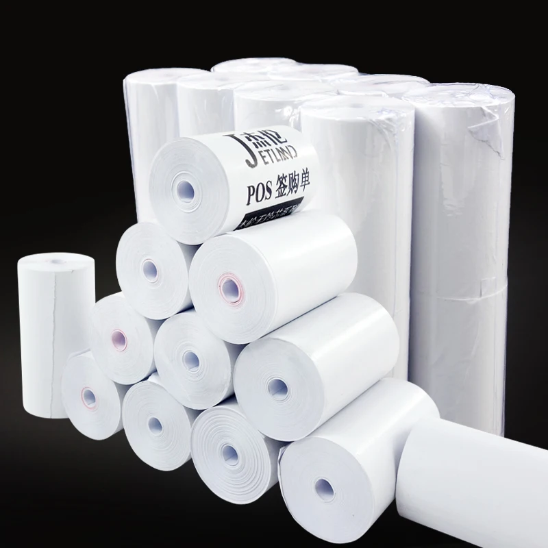 57x40 рулонов термобумаги, проверка кредитных расходов, 2 1/4x70 футов, Белый/канарский, 36R/картон