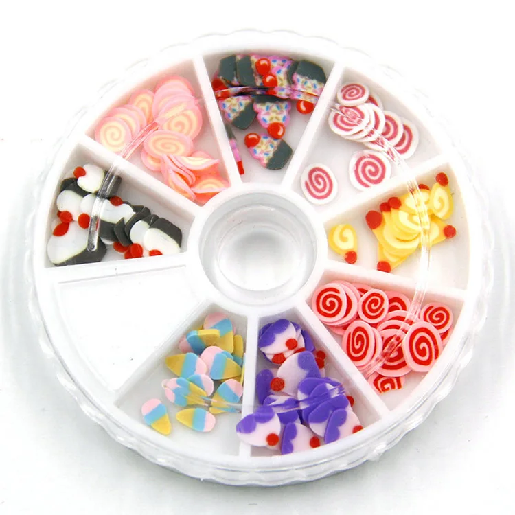 
Wholesale Popular 3D Soft Clay Slice Decorations Slime Making Supply Fruit Flower Animal Polymer Clay Slices for Slime 