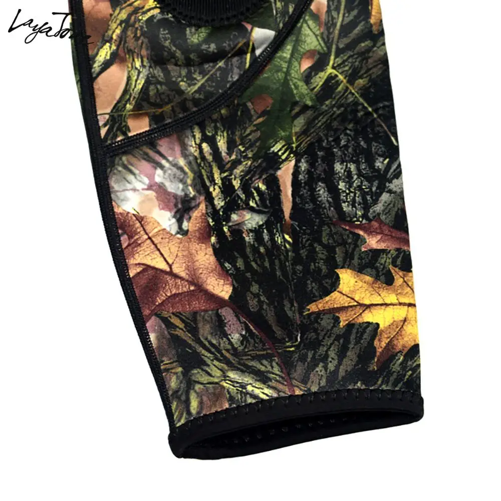 
Layatone Wetsuit Men 3mm Neoprene Diving Suit Two Piece Spearfishing Suit Hooded Super Stretch Camo Underwater Suit 