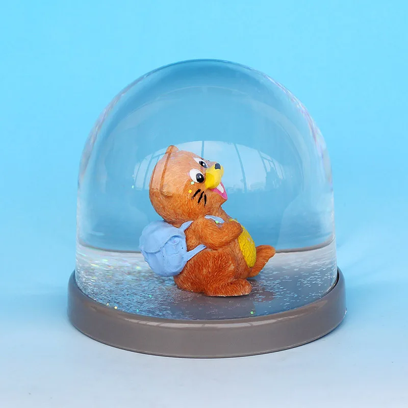 Белки Серия животных пластиковый снежный шар для продажи прочный акриловый подарки водный детей
