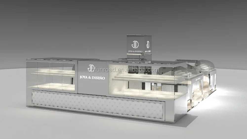 OEM/ODM Customized Jewelry Display Showcase Jewelry Mall Kiosk