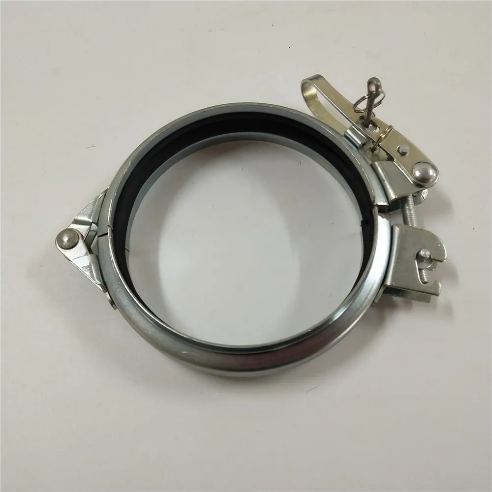 Galvanized rapid lock ring clamp pipe clamp for duct system