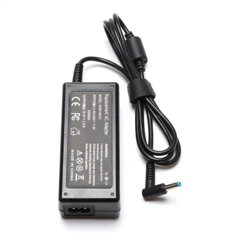 45W 19.5V 2.31A Power Supply Charger AC Adapter With Blue Tip For HP Pavilion
