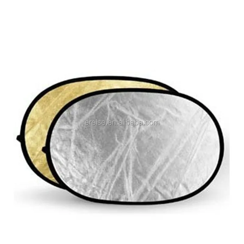 E-Reise 2-in-1 Light Collapsible Reflector diffuser For photography studio Silver