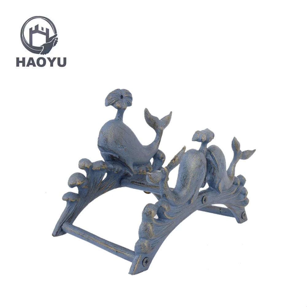 Antique cast iron metal horse head shaped hose holder for home decor garden decoration wall mounted