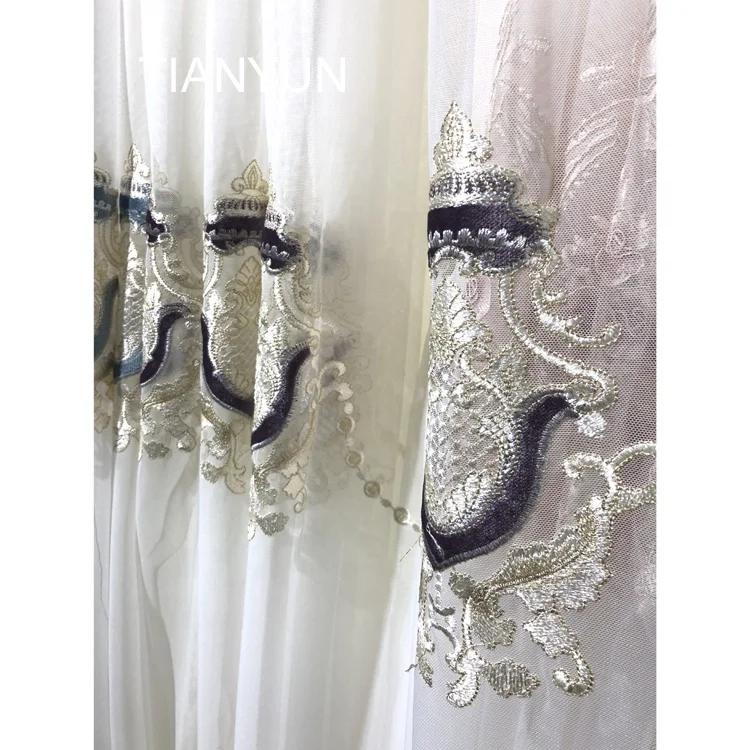 Polyester Sheer Window Voile Rod Pocket Panel Curtain