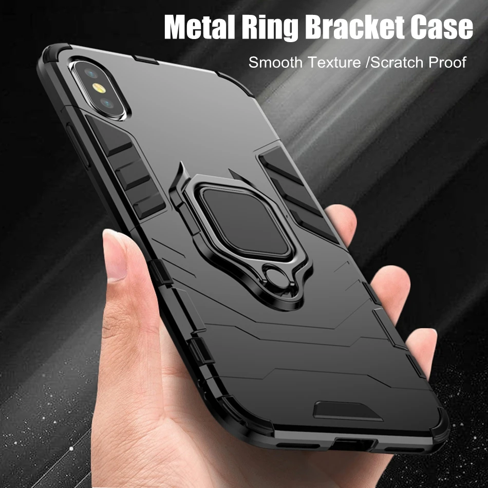 Black Leopard Incar 360 Magnetic Phone Case for iPhone14 13 PRO MAX X XR 6 6S 7 8 Plus Stand Phone Case Cover