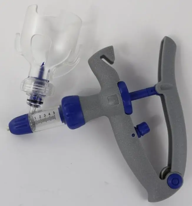 High quality veterinary automatic injector syringe with bottle holder