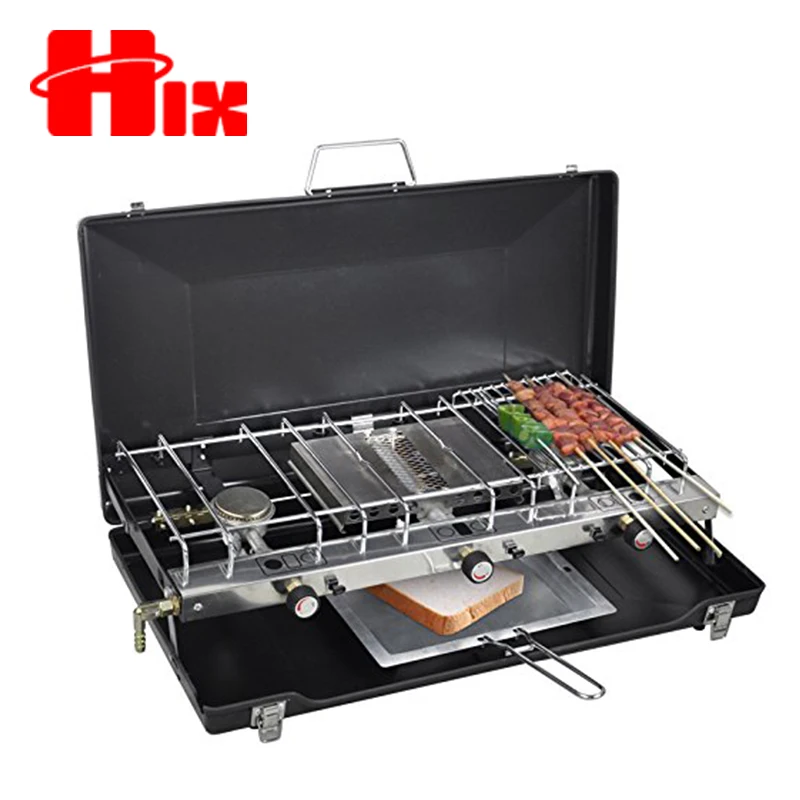 Korean 2 burner portable butane bbq gas stove