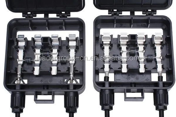 IP 67 solar junction box 4 rails 3 diode solar junction box for solar panel