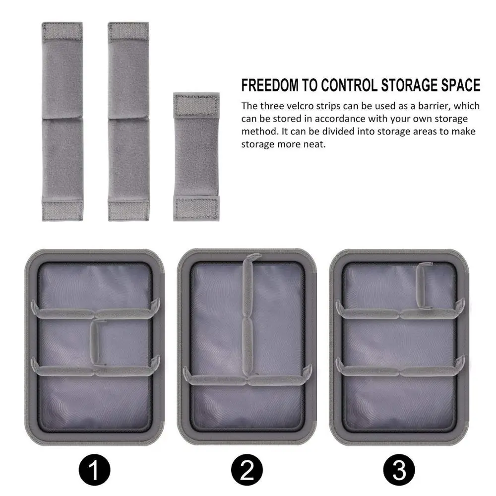 WIWU Double Layer Cable Organizer BagTravel Electronic for Cables Flash Disk USB Drive Charger Accessories Organiser Case