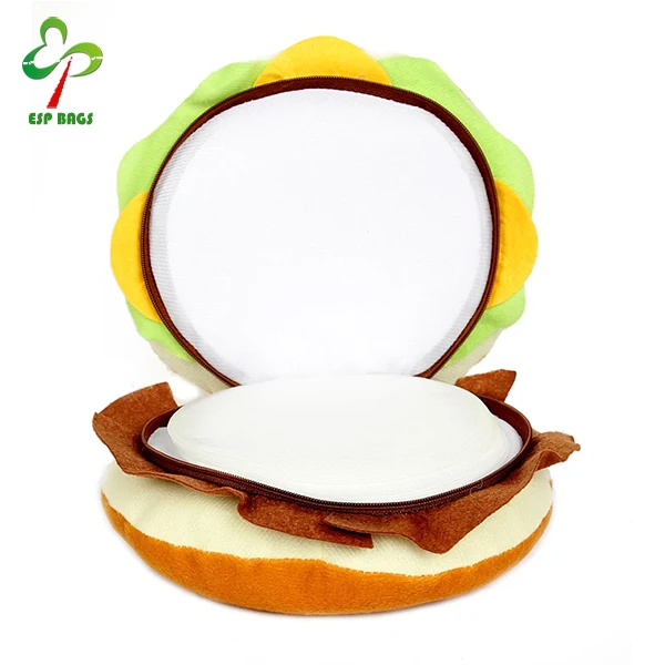 
Cute 24-disc hamburger shape cd wallet, campact lovely soft cd bag, cd storage 
