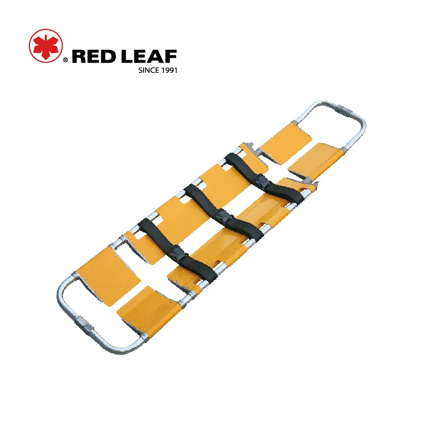 Red Leaf length adjustable scoop stretcher foldable stretcher for patients transfer