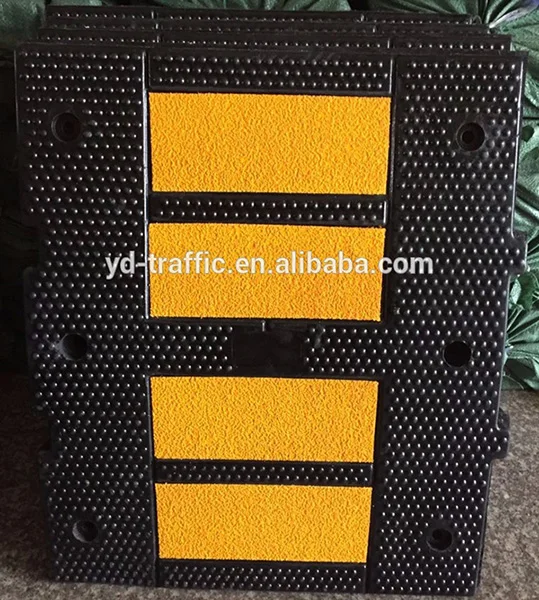 Cheap price driveway speed bumps 500 MM x 400 MM x 50 MM plastic speed breaker