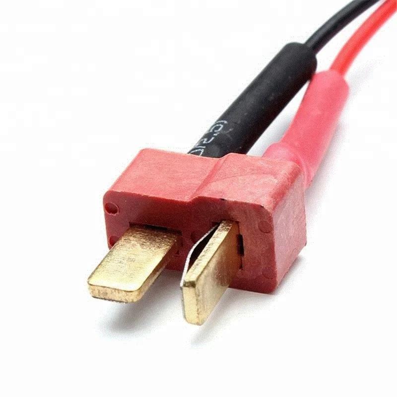 T plug to jst soft silicone wire switch cable connector male female
