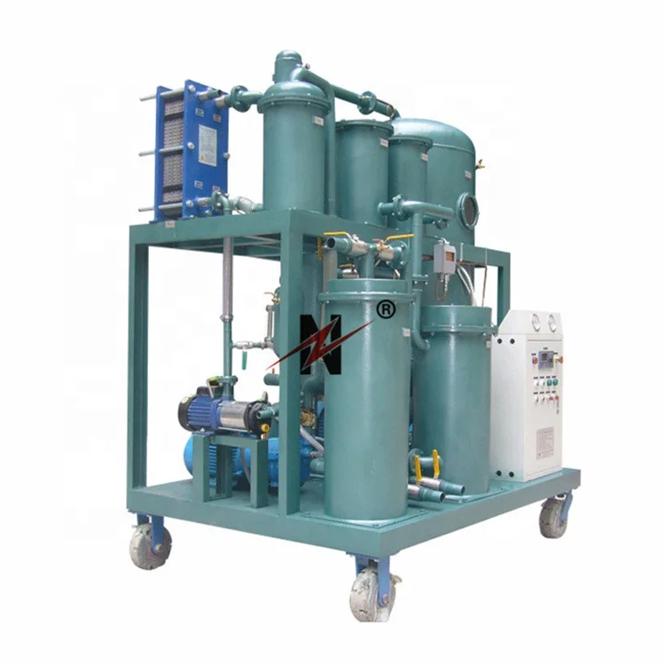 Zhongneng oil purifier deal with lube oil hydraulic oil with vacuum system