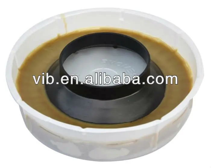 
Toilet seal ring with wax material leakage proof 