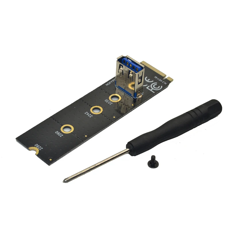 Panto latest M.2 pcie riser 60CM M.2 NGFF Key M to 16X Riser Card