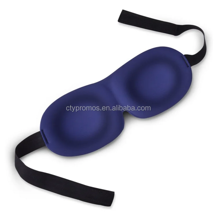 Custom Logo Lightweight Memory Foam Eye Shades with Adjustable Strap 3d Contoured Eye Mask