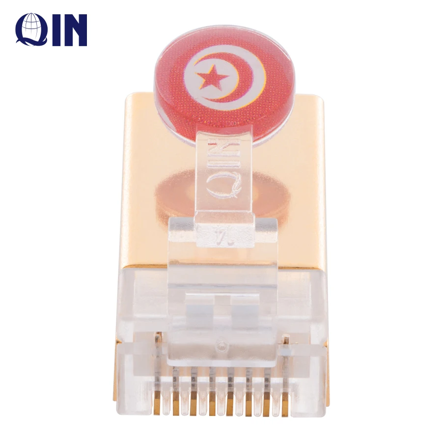 Customized Cat6A Cat6 connector Shielded Cat7  RJ45 Connector Plug