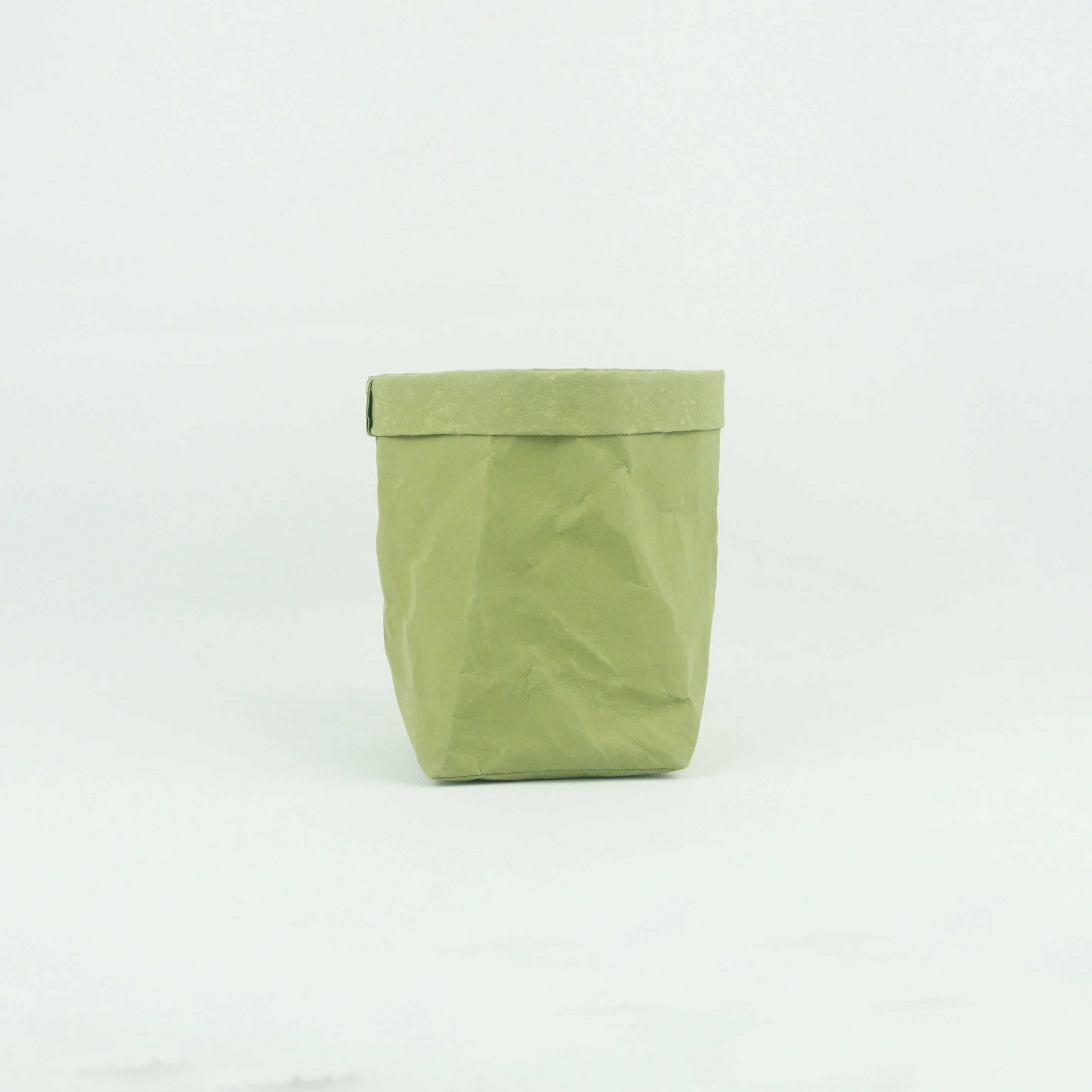 Chiterion Washable Kraft Paper Storage Bag Reusable Plants Bins Household Storage Organizer for Foods Toys & Small Items