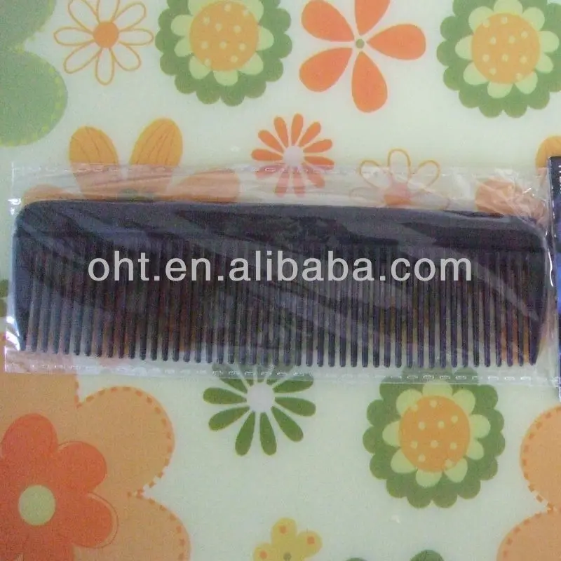 
small colorful portable plastic hair comb for hotel 