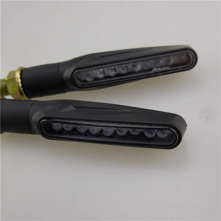 Motorcycle Indicators Flowing Turn Signal Lights Motorbike Turning Indicators 12V 9 LED for Scooter Quad Cruiser Off Road