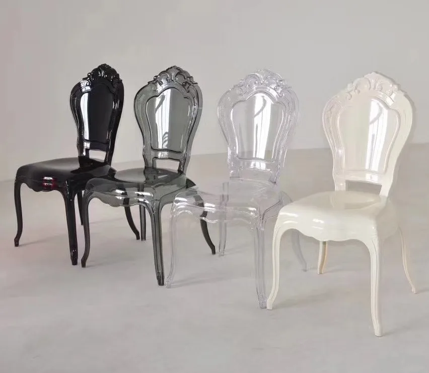 Resin transparetn Princess chair