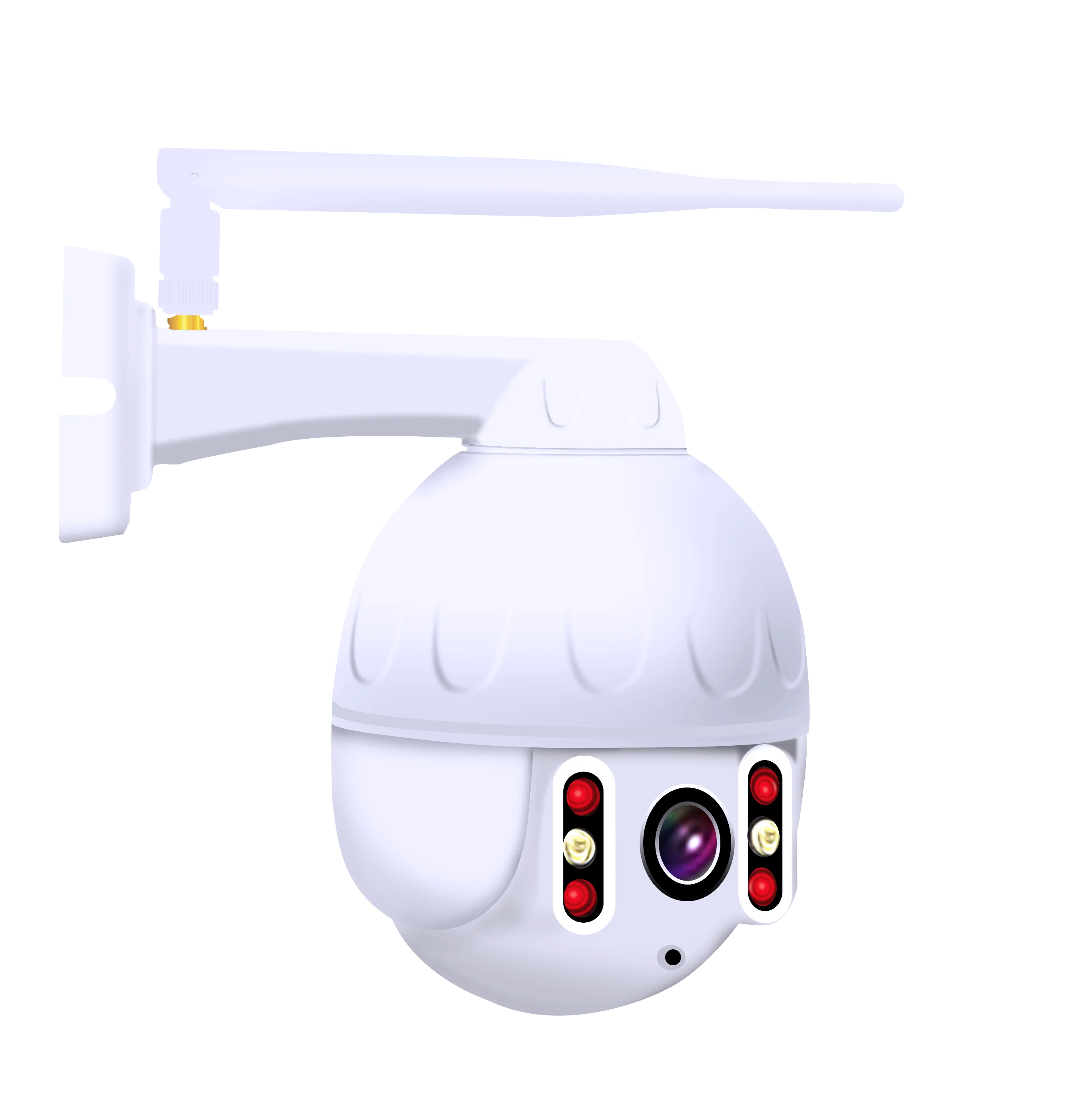 4g Sim Card IR Dome Camera AI Auto Tracking Plastic Housing Smart Security Dome Ptz Ip Camera