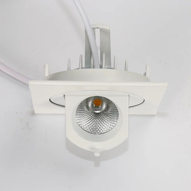 
7W 12W 2*7W 2*12W COB 7 Watt gimbal led downlight Recessed Adjustable 7w gimbal downlight 