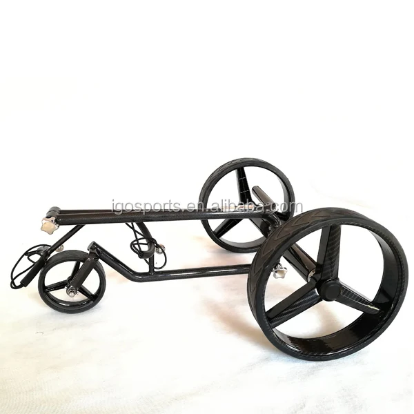 3 wheels carbon golf trolley