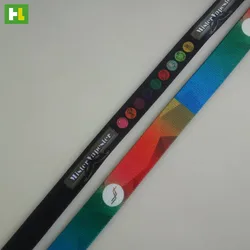 Customized sublimation printed web band elastic webbing belt 25 mm wide for running race/sport accessory