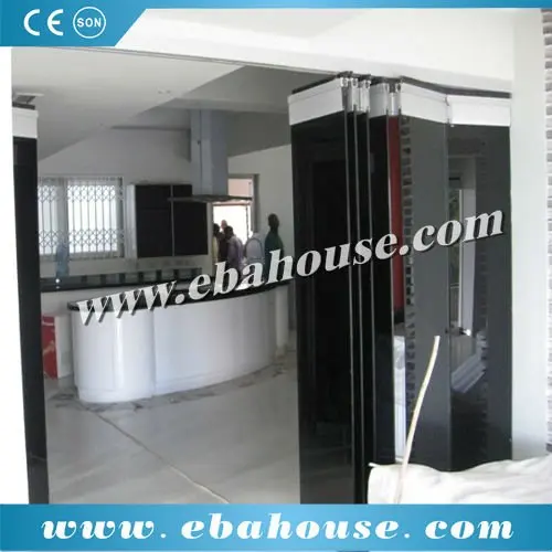 Aluminum frameless folding doors