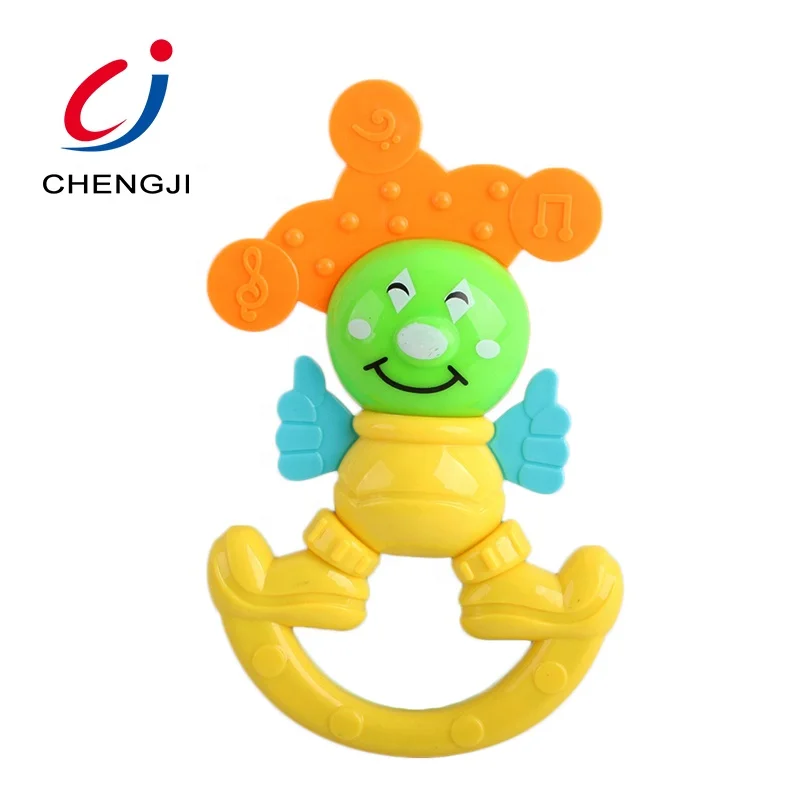 
Educational cartoon baby musical funny hand plastic musical rattles 