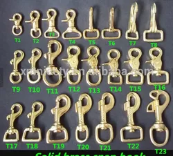 solid brass swivel trigger snap hook clip brass carabiner for dog leash
