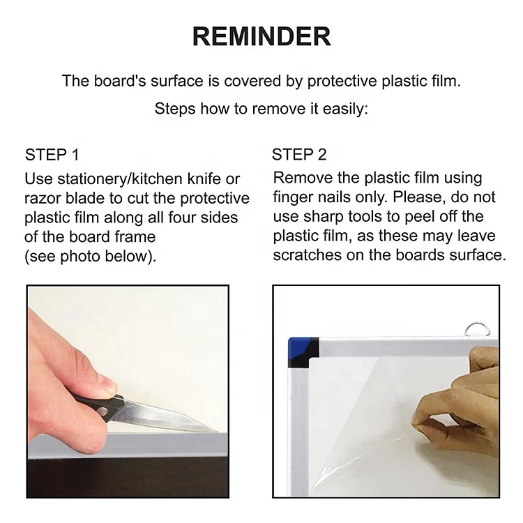 CQC Custom Wall Mounted Double Sizes Magnetic White Board 30X40 60X90cm School Office Oil Marker Magnetic Board Green Blackboard