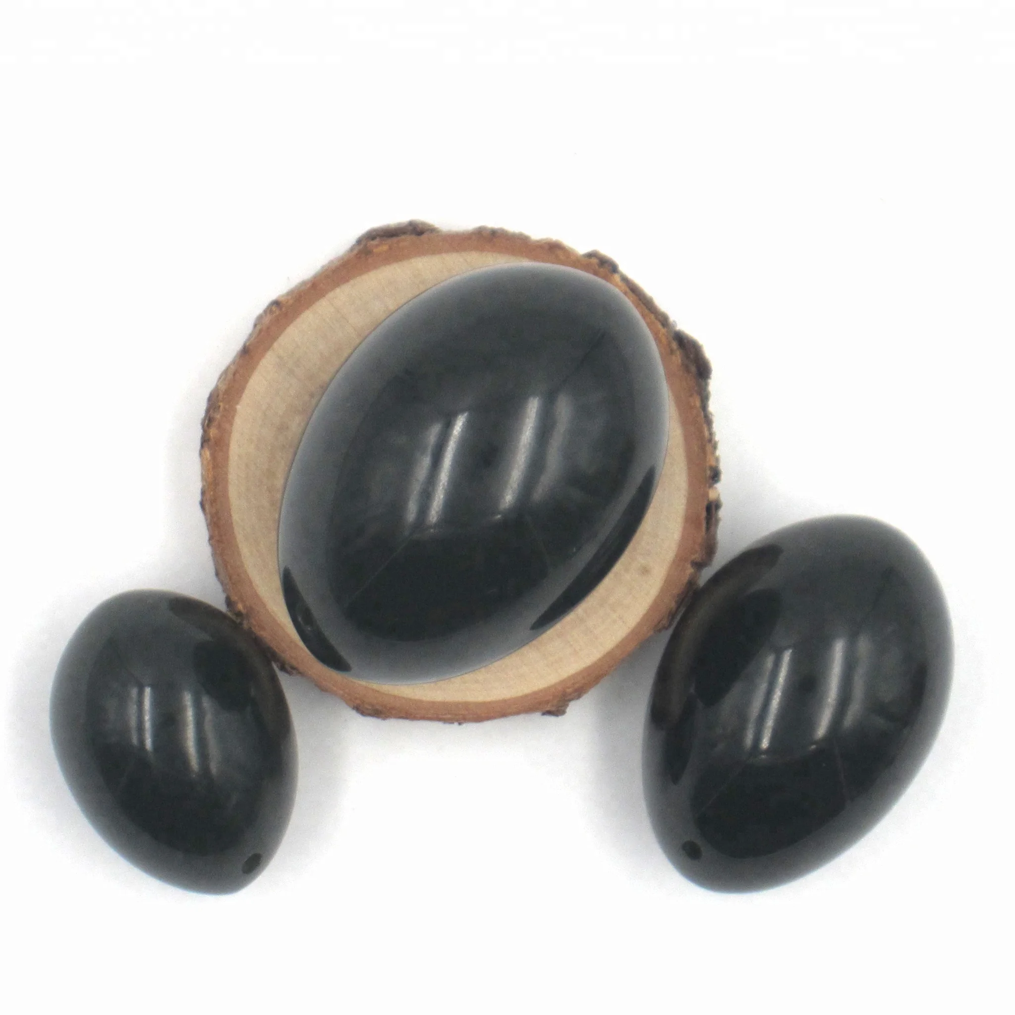 China Supply Semi-precious Stone Yoga Egg 3 in1 Nephrite Jade Eggs