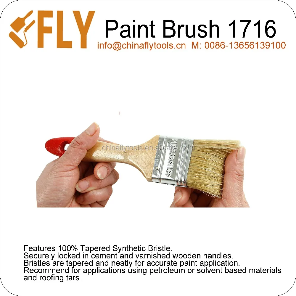 2 Inch Wide Head Brush Natural Boar Bristles