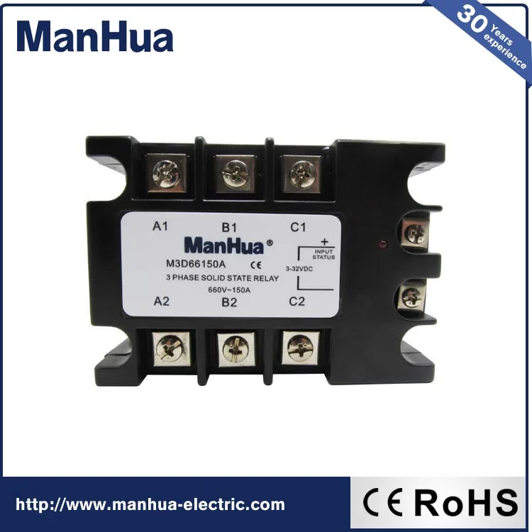 Инновационные товары из китая MANHUA 660V-150A 3 фазы твердотельные реле / SSR реле