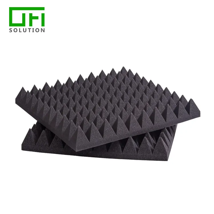 Studio Pyramid Shapes Silicone Surfactant Polyurethane Material Sponge Acoustic Foam Panel